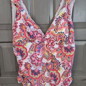 Time and Tru Colorful Swimsuit